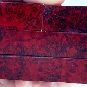 Blood Red Stabilized Box Elder Burl