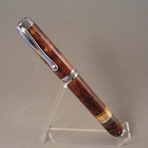 Closed end Statesman rollerball in Curly Koa