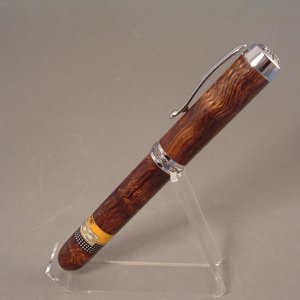 Closed end Statesman rollerball in Curly Koa