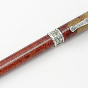 Sterling Silver Hardware and Two-Tone Ambonya Burl