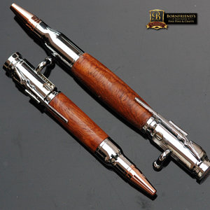 30cal Bolt Action Ballpoint Set with Amboyna Burl