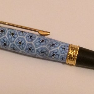 Blue with Blue Flowers