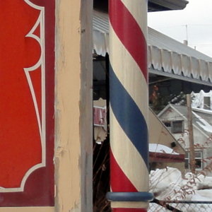 Wood Barber Pole