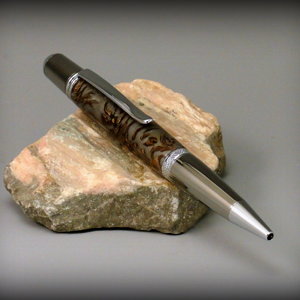 Silver mini pine cones on a trivalent chrome Arrow