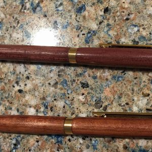 Purpleheart and Bubinga