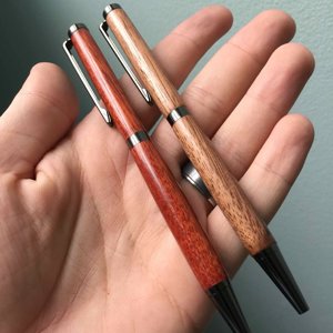 Walnut and bloodwood slimline
