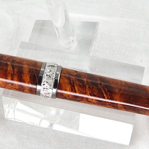 Jr Aaron - Black Ti w- X Grade Amboyna - XLg - Back Side Pattern