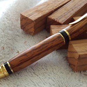 red zebra wood cigar pen