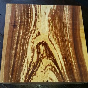 White spalted apple bowl blank