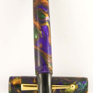 Custom Full Spectrum Lava Explosion Fountain Pen