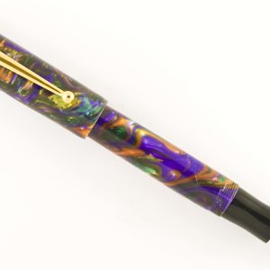 Custom Full Spectrum Lava Explosion Fountain Pen