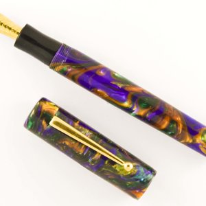 Custom Full Spectrum Lava Explosion Fountain Pen