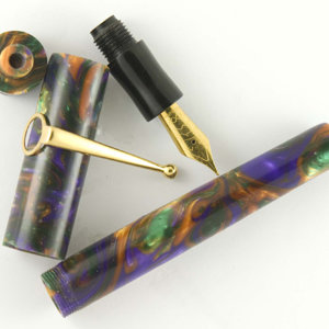 Custom Full Spectrum Lava Explosion Fountain Pen