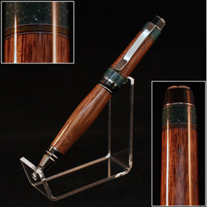 Cigar Pen - Walnut and Corian with 18 Ultra Thin color strips