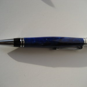 exec in blue acrylic