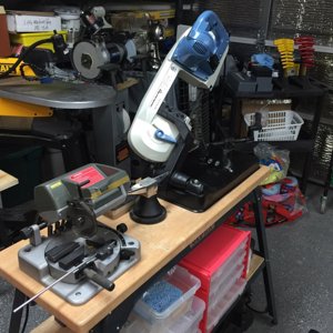 My Shop: Proxxon Chop Saw, LMS Metal Band Saw and DeWalt Scroll Saw