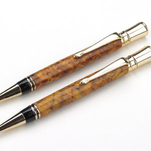 Executive 24kt gold with Chittum Burl