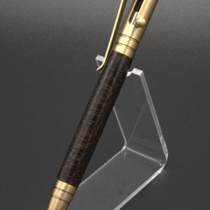 Brass Tec-Bolt - Stabilized Crosscut Black Palm