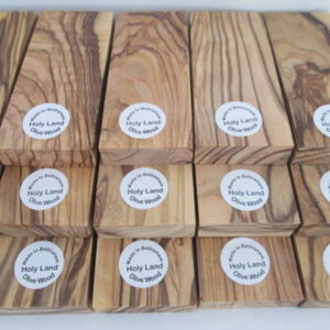 BETHLEHEM OLIVE WOOD KNIFE SCALES BLANKS