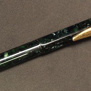 Hex Long Wood Click Pen