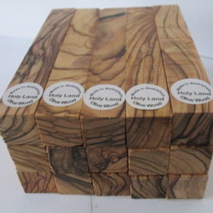 DARK GRAINS& EXTREMELY FIGURED ~ Bethlehem Olive Wood Pen Turning Blanks.