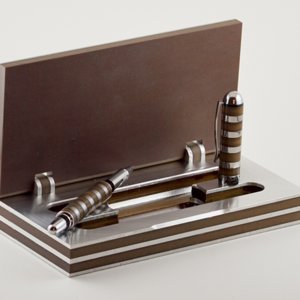 Pen and Box from Phenolic Resin Board and Stainless Steel