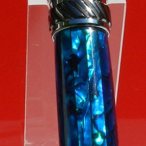Blue abalone on an Abraham