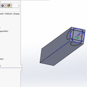 segmenting, side cut solidworks