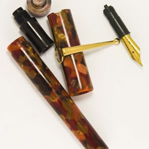 Custom Autumn Cebloplast Fountain Pen