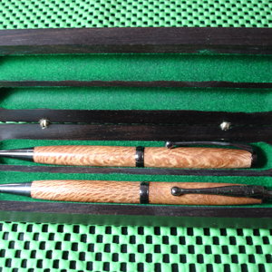Cape Beech Set in African Blackwood Box