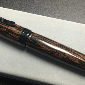 Cigar Pen, Palmwood, CA finish, Gunmetal Hardware