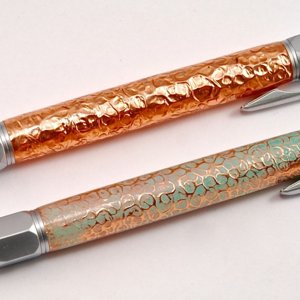 Hammered Copper Vertex Set