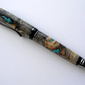 Buckeye Burl/Turquoise