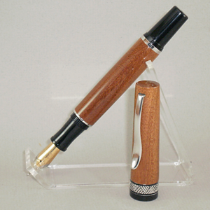 Teak fountain pen.