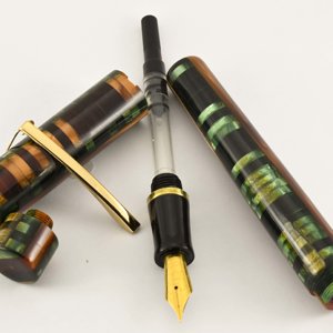 Custom Mosaic Forest Fountain Pen