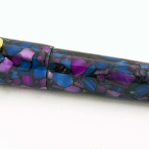 Custom Cobalt Amethyst Fountain Pen