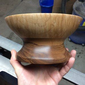Maple & walnut bowl