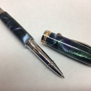 Green & Violet Triton Rollerball