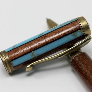 Torquoise w/Gold Truestone and Mesquite