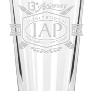 13th Anniversary Engraved Pint Glass