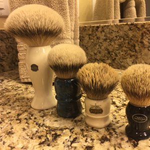 30mm knot Silvertip badger, shaving brush