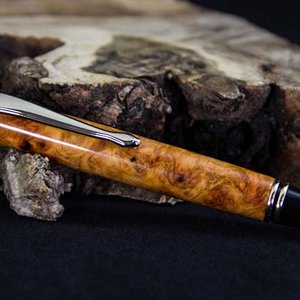 Amboyna Burl on Executive Ballpoint