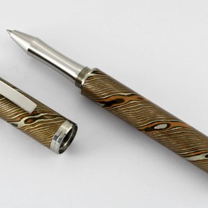 Triple Twist Mokume Gane  Rollerball