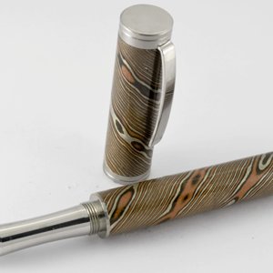 Triple Twist Mokume Gane  Rollerball