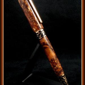 Sculpted Pen & Cast PR Pine Cone Bits