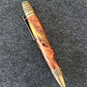 Celtic Pen with Cherry Burl Hybrid Blank
