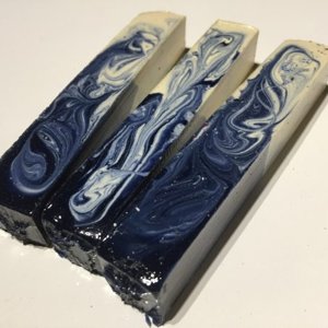 Blue & White pen blanks