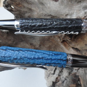 New pen in Crodolie and  shark Leather