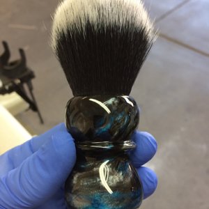 Tuxedo shaving brush