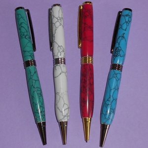 TURQUOISE STONE Streamline Pens